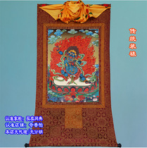King Kong hand gold cloth printing thangka big situation to Bodhisattvas anger portrait super clear not fading Tibetan painting
