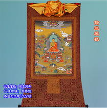 Sakyamuni Buddhas life gold thread cloth printing Thangka Buddha biography HD Buddha painting 3 sizes