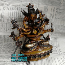 7 inch dense King Kong Nepalese pure copper Buddha statue dense King Kong height of about 23cm Guardian King Kong Thornton Dorje