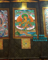 King Jizo Bodhisattva Thangka mineral pigment color spray cloth core Thangka Jizo Bodhisattva height of about 140cm does not fade