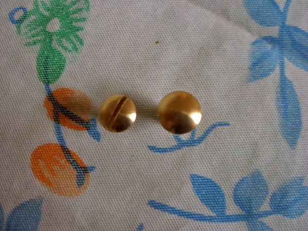 Pure copper screw leather strap accessories bronze color silver color