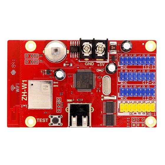 AVIC control card ZH-W1 wireless mobile phone WIFI U disk LED advertising walk word display system motherboard