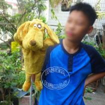 Foreign Trade Raw Single High Flying Dog Hand Puppet Genius Dog Hand Puppet Toy Cocked Dog Hand Puppet With Occasional Puppet Story Game props