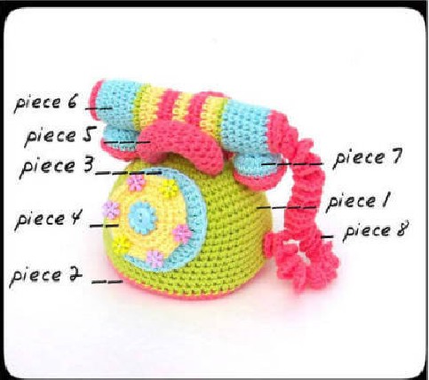 Crochet Picture Decontrol Toy Phone Wool Cord Handwoven Doll Pendant Tutorial No Film Non Finished