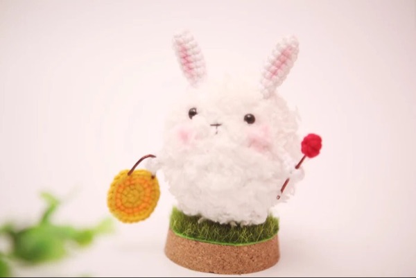 Hot selling dolls to beat more Rabbit crochet needle Tuilly hand woven Diy wool line electronic tutorial