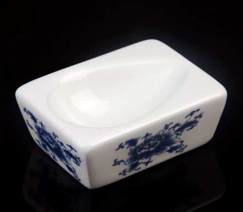 Аксессуары для ковша ковша синее и белое фарфоровое ковш