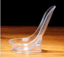 Vertical pipe shelf plastic hook spoon spoon transparent pipe display stand simple and portable single seat one bracket