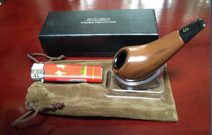 SANDA short tobacco pipe chicken leg bucket straight washable wipe cycle filter heart tobacco use bucket rack accessories