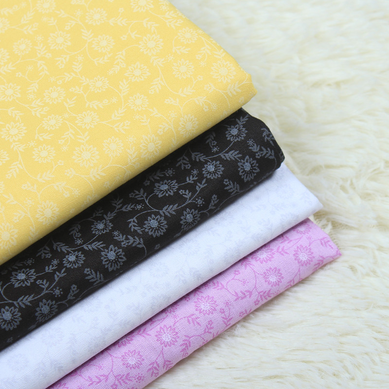 Buy Foreign trade plain cotton fabric floral printing fabric handmade