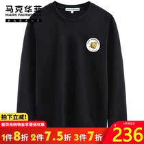 Marc Waifei Sweaters Mens Tide Brand 2021 Autumn New Round Neck Casual Fashion Loose Clothes Mens Clothing