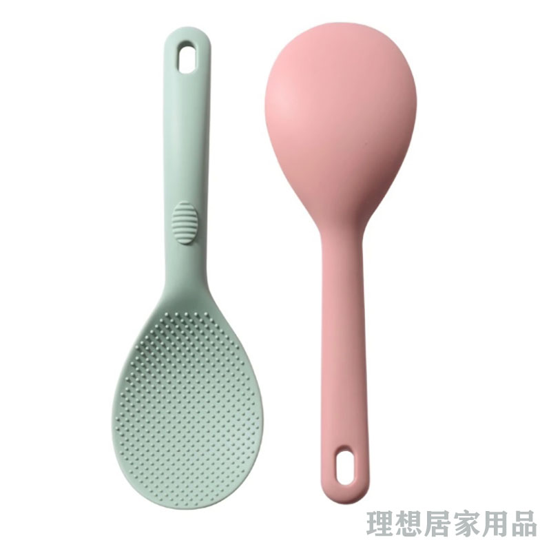 Etuce home kitchen food grade silica gel not stained with rice spoon thickened without deforming colorful electric rice cooker rice spoon-Taobao