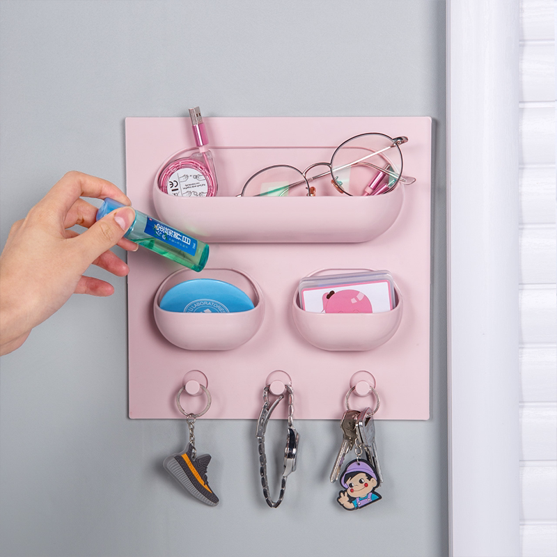 Powder room bathroom toilet rack wall-mounted toilet storage shelf free punch washbasin bathroom storage kitchen