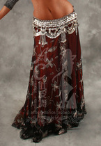 AC Belly Leather Dance Professional Import Egypt Crescent Metal Waist Chain Belt AJ07 Gold And Silver Color Store Long Recommendation