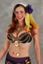 AC Belly Leather Dance Professional Import Performance Base Accessories Egypt Bel Metal Necklace AJ09-02 Gold And Silver Color