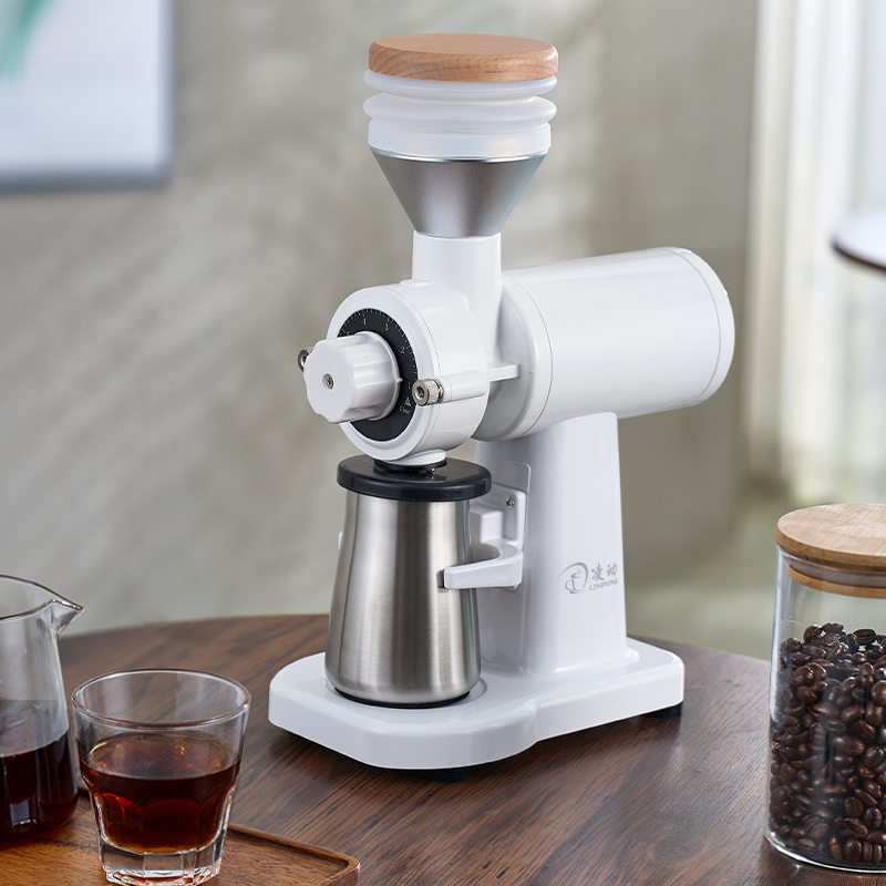 Electric Bean Grinder, Italian Flat Blade Grinder, Hand-Brewed Coffee Grinder, Household Small Grinder