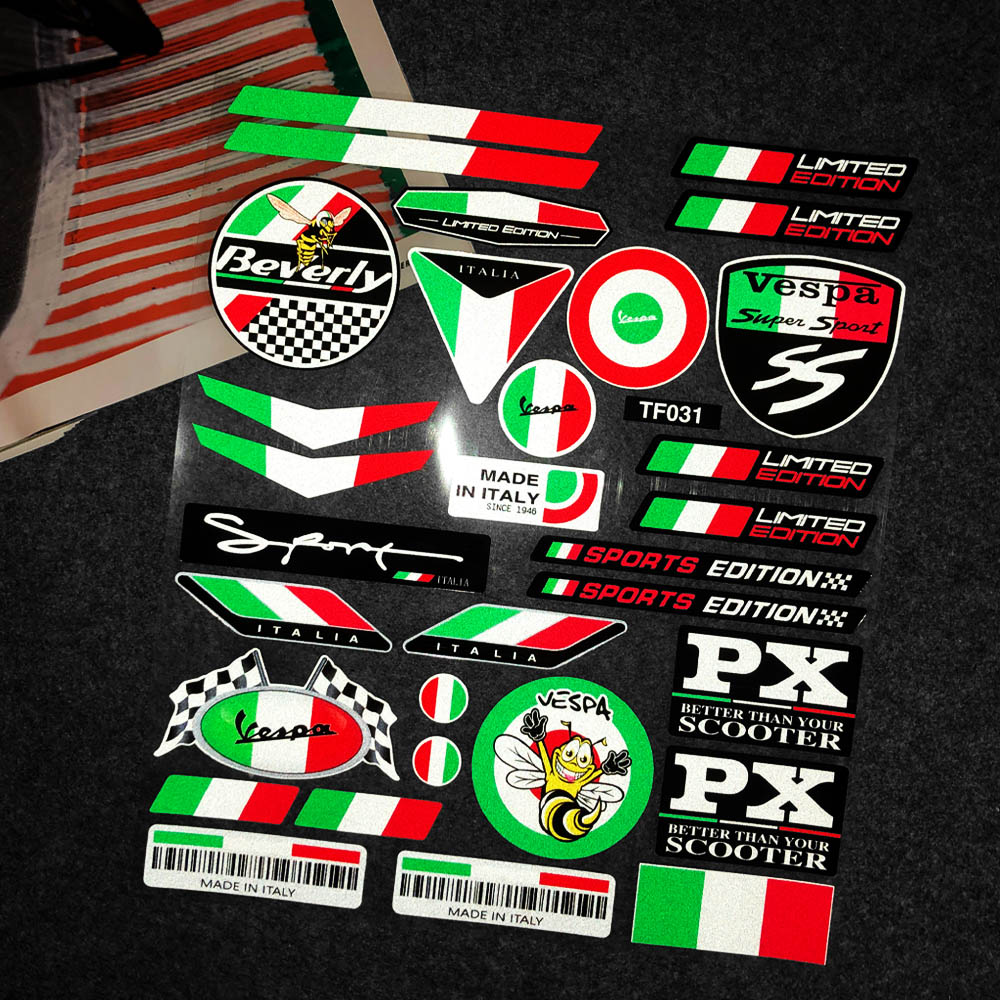 Application of Vispaveerplatz VESPA Biya Decorative Sticker stickers Reflective Patches of Flowers Spring Sprint Waterproofing