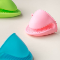 Silicone oven glove clip anti-scalding thickened end pot anti-scalding gloves home cute heat insulation baking high temperature resistant rubber