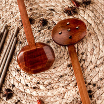 ZAKKA turtle back Japanese ramen spoon long handle Japanese ramen spoon wooden spoon hot pot colander household