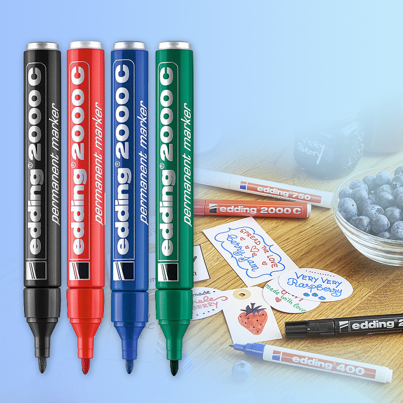 German Eddie notation pen edding 2000C fillable ink metal marker pen black aluminum rod mark pen