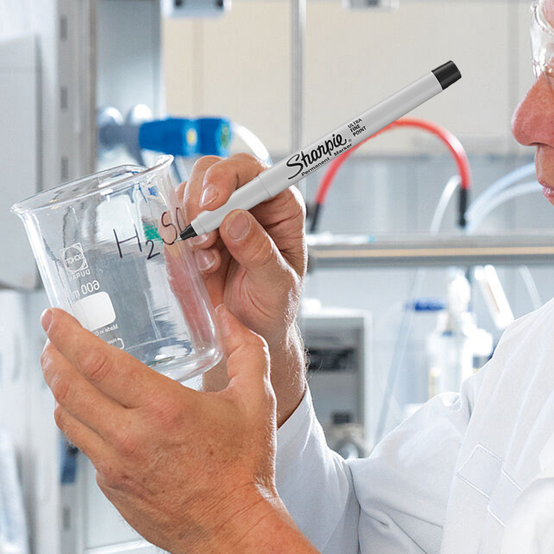 Sanfu Sharp Macpen Extremely Thin 0 5MMsharpie37001 oily industrial dust-free laboratory note pen