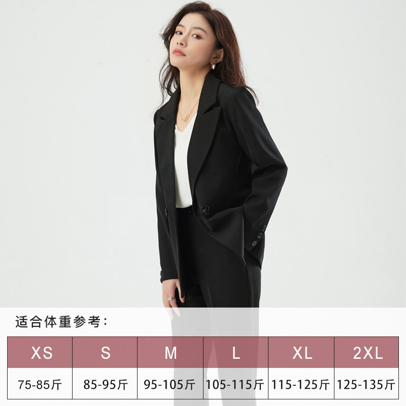 2022 spring and autumn suit jacket temperament suit female Korean version casual professional suit fashion college student interview formal dress