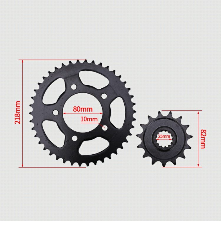 Phụ kiện Honda CB400 / VTEC 123 thế hệ bánh răng kích thước bánh trước và bánh sau xích bánh xích kích thước xích bay - Xe máy Gears nhông xích xe máy wave alpha	