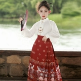 Детская юбка, летнее ханьфу, китайский стиль