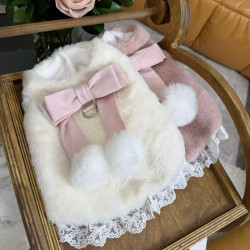 Pet Cotton Skirt Dog Clothes Teddy Princess Skirt Bears Small Size Dogs Yorkshire VIP Cat Autumn and Winter Clothes