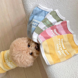 Pet Dog Clothes Spring and Summer Thin Style Teddy Bichon Pomeranian Yorkshire Small Dogs and Cats Camisole Vest