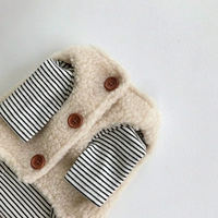 Бежевое хлопковое пальто