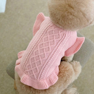 Knitted Dog Sweater Dress for Teddy, Bichon, Pomeranian, Schnauzer, Poodle, Small Dogs, Pets, Dogs, Cats Clothes