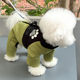 Pet Four-Legged Padded Coat with Leash Attachment, Dog Clothes for Teddy, Bichon, Pomeranian, Yorkshire Terrier, Small Dogs, Autumn and Winter Wear
