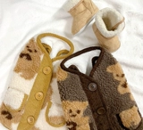 Бедный жилет собачья одежда осень и зимняя одежда Тедди бишон медвежь