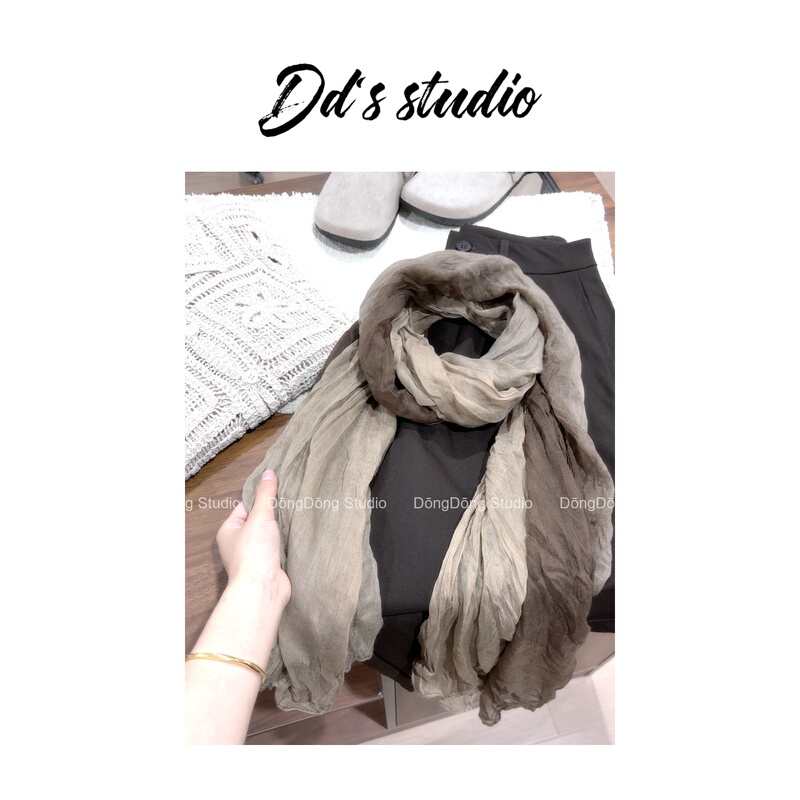 Heavy-Duty Dyeing! / Latte Scarf / Fashionable Light Luxury Versatile Scarf for Women 5030