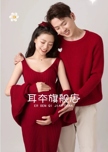 Новая пара беременная женщина фото одежды фото студий Новый год красивая беременная мамочка Большой живот фото арт фото фото