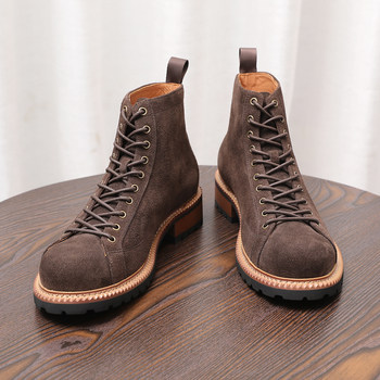 Martin boots new style genuine leather men's british style short boots