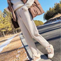 Maternity pants Pants Autumn and winter fashion wear casual spring and autumn trousers Winter thickened velvet leggings Maternity winter clothing