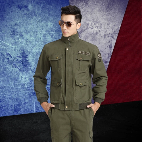 Комбинезон, мужской хлопковый дорожный лонгслив, увеличенная толщина