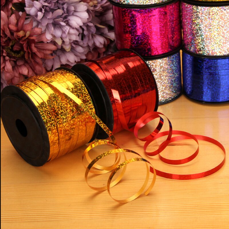 Wedding balloon tie rope tie balloon ribbon ribbon wedding balloon special accessories 90 meters a roll of laser