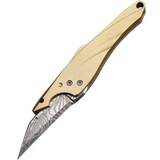 Универсальный латунный маленький брелок, острый портативный складной нож