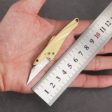 Универсальный латунный маленький брелок, острый портативный складной нож