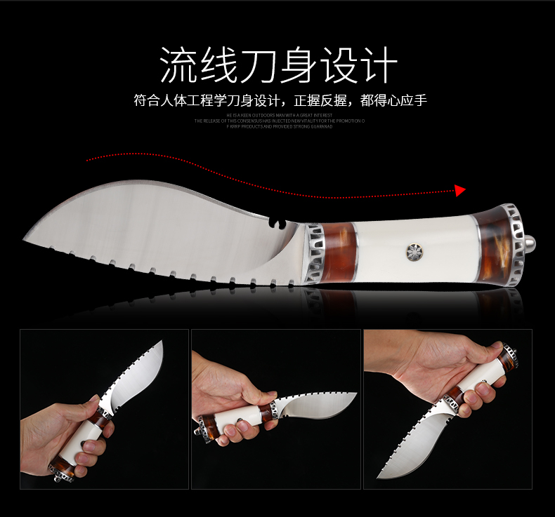 Dao tự vệ ngoài trời sống sót hoang dã dao quân dụng dao đa năng đi phượt
