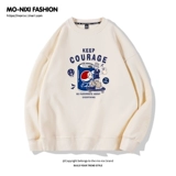 Tide, демисезонная сливочная утепленная утепленная толстовка, небольшая дизайнерская парная одежда для влюбленных, коллекция 2021, тренд сезона