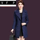 . Năm 2020 mùa xuân và mùa thu mới của phụ nữ trung niên Áo khoác trench coat dáng dài mỏng trung niên áo khoác in hình thời trang của mẹ - Trench Coat