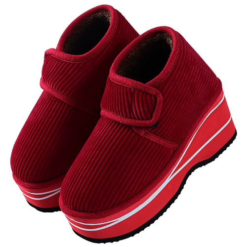 Удерживающие тепло тапочки, флисовая обувь, высокие сапоги, туфли