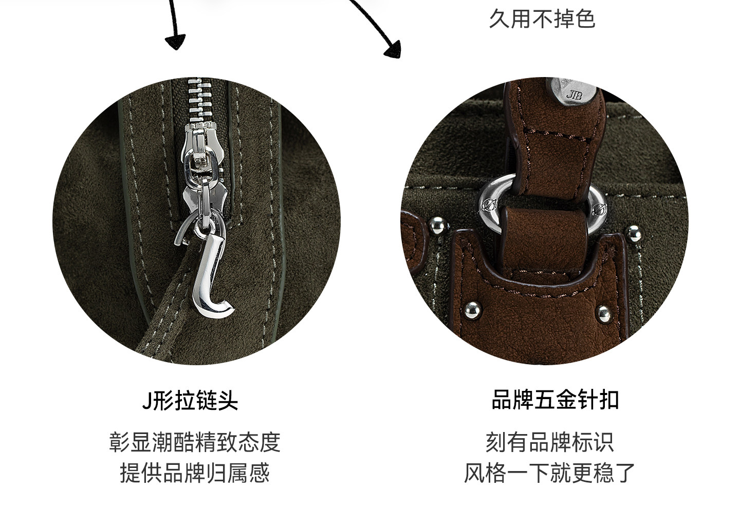 JELLY TOYBOY Cowhide Olive Green Underarm Bag