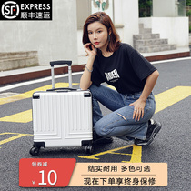 Suitcase Woman Mini 20 Inch Boarding Case Light Student Pull Bar Case 18 Inch Mini Aluminum Frame Password Suitcase