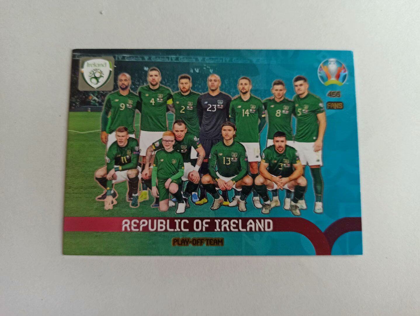 Ireland 2020 European Cup Panini star card play off team lineup special card NO 456