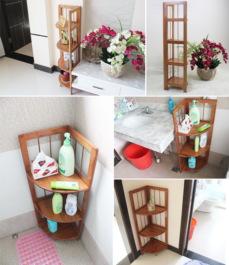 Tre phòng khách lưu trữ góc khung phân vùng sàn gỗ rắn khung phòng tắm góc phòng ngủ nhà bếp đặc biệt - Kệ kệ giày gỗ