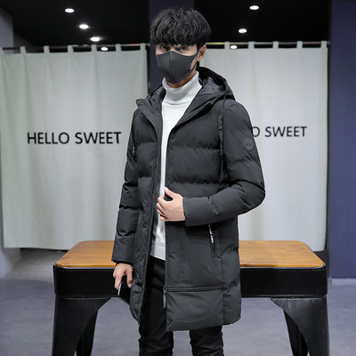 冬季男羽绒棉服中长款棉袄韩版外套